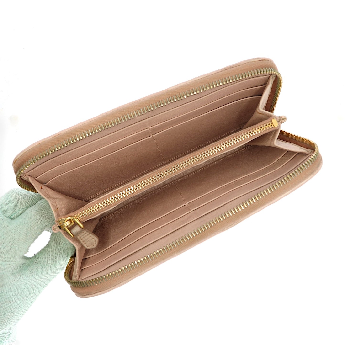 Luxury PradaWallet in Pink Leather
