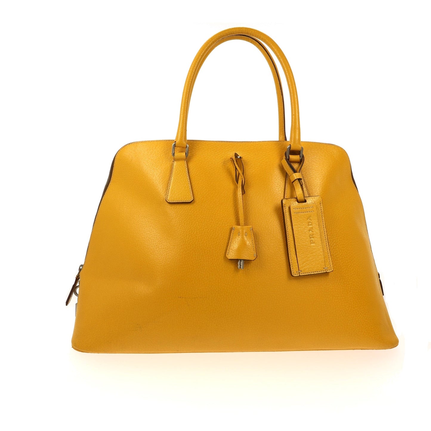 Luxury PradaShoulder Bag in Yellow Leather