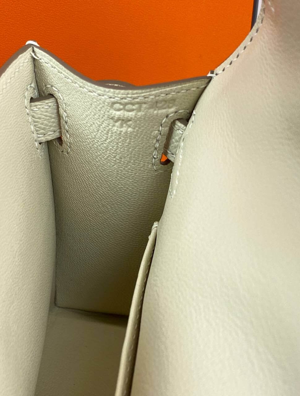 Luxury Hermes Kelly 20 Mini Sellier Bag beige Epsom Gold Hardware