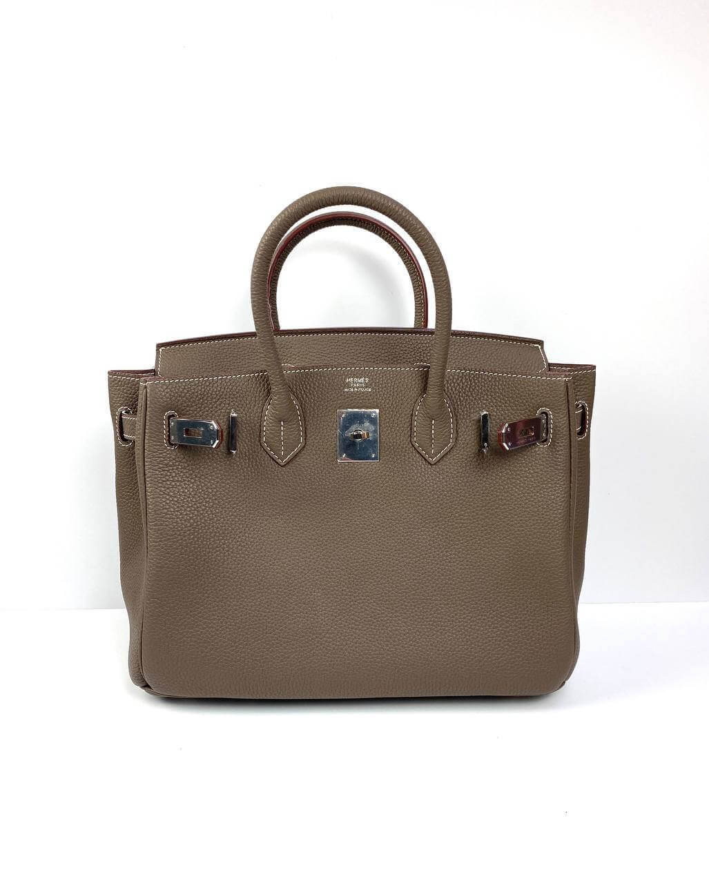 Luxury Hermes Birkin 30 Biscuit Togo Leather light brown Palladium Hardware