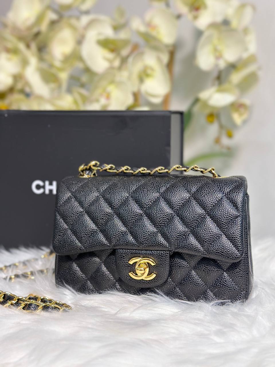 Luxury Chanel Classic Flap Bag Rectangular GHW