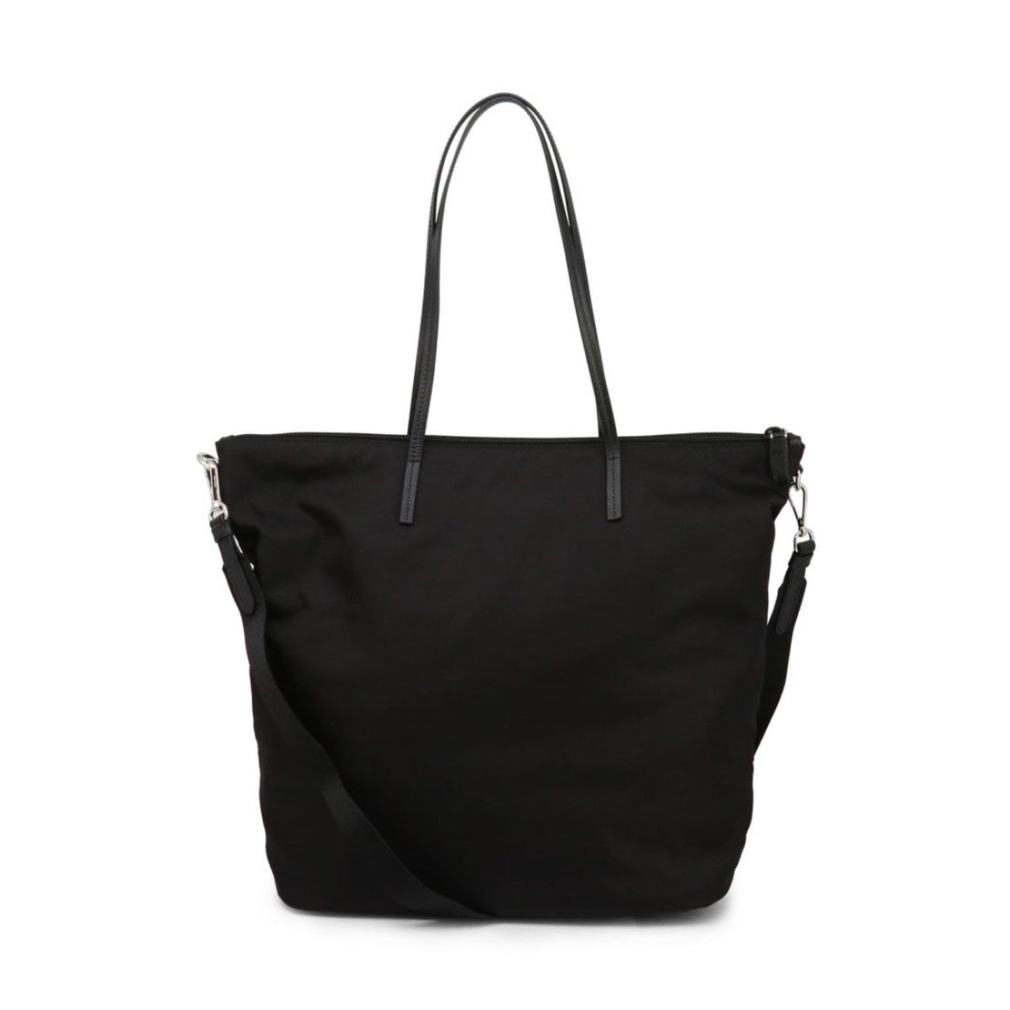Luxury PradaTessuto Nylon Black Convertible Shopping Tote