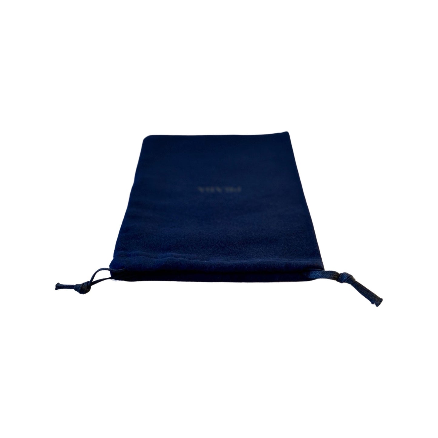 Luxury PradaLogo Navy Velour Designer Dust Bag Pouch Extra Small