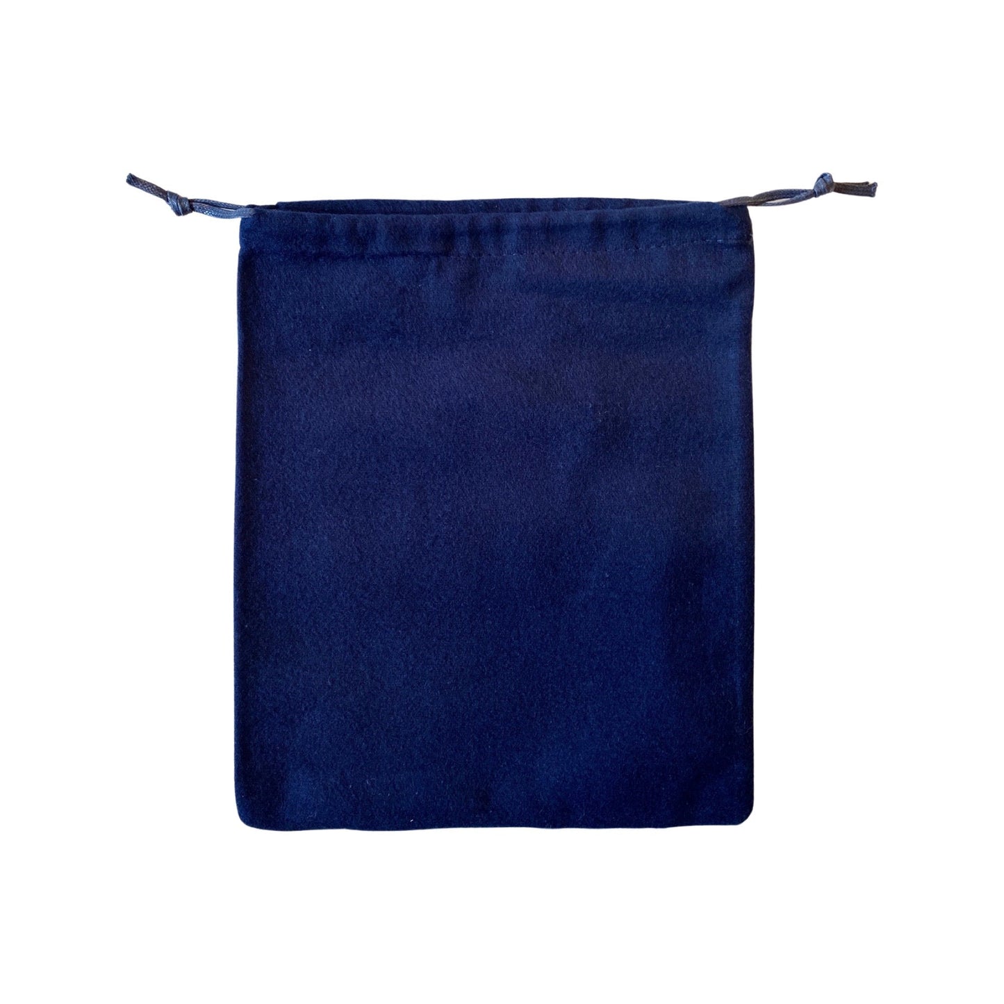 Luxury PradaLogo Navy Velour Designer Dust Bag Pouch Small