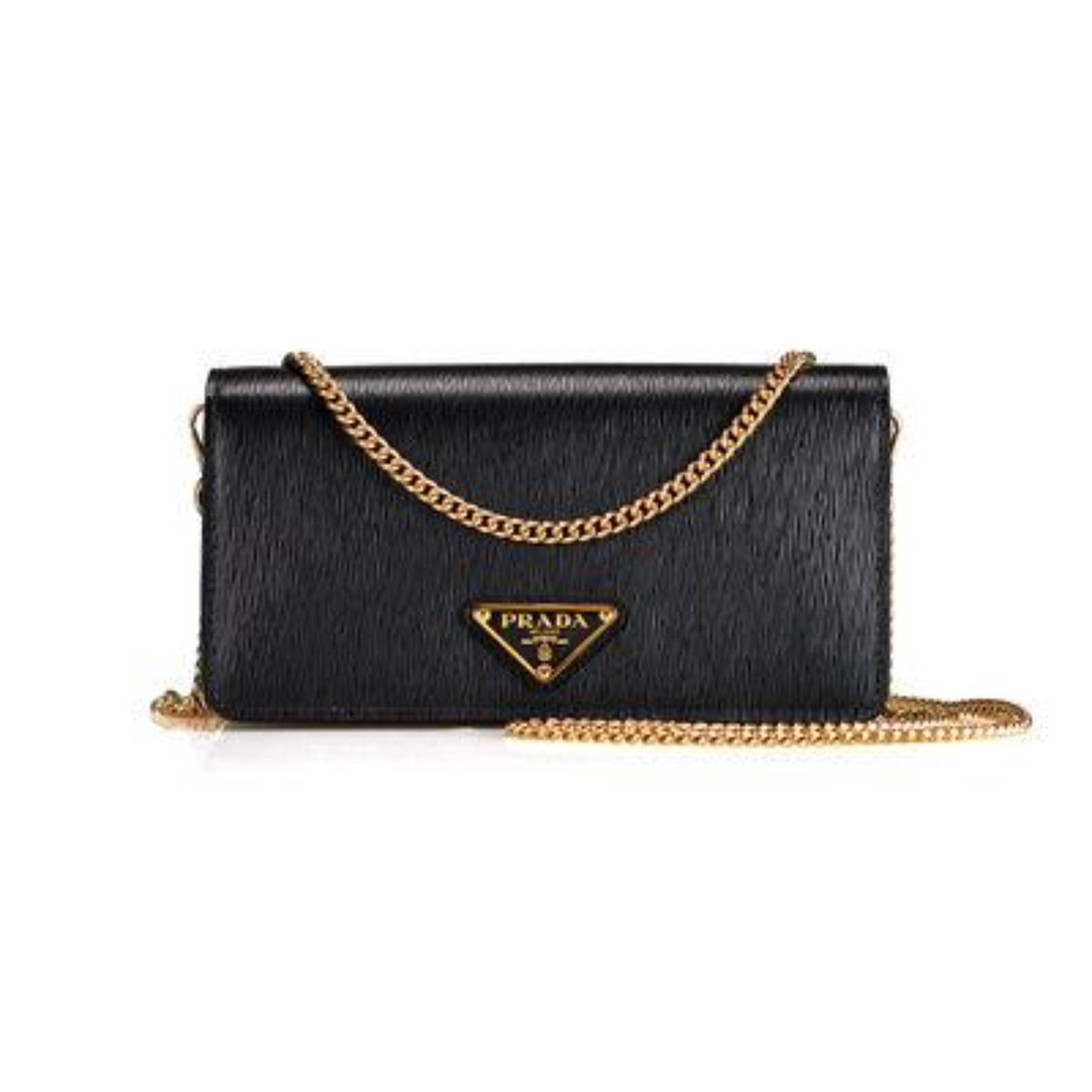 Luxury PradaMiniborse Black Vitello Move Leather Chain Cross Body
