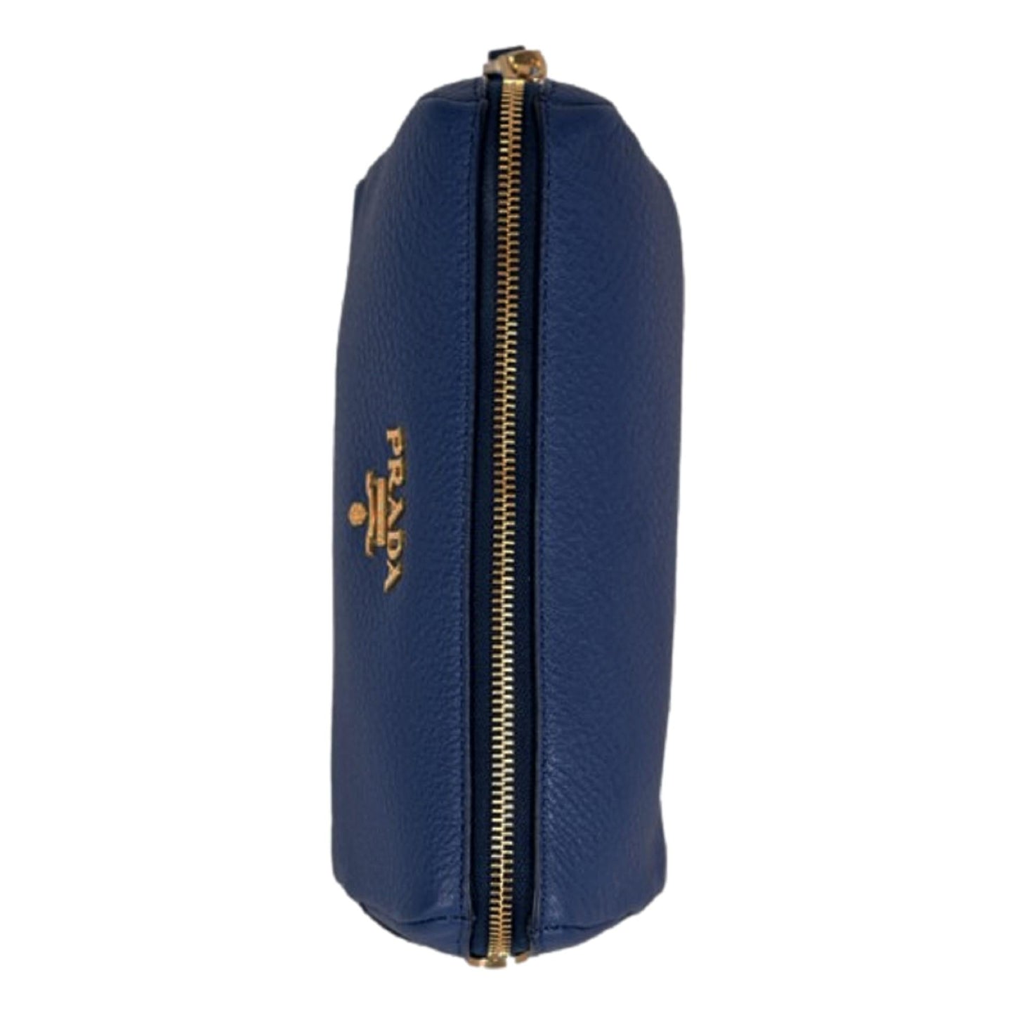 Luxury PradaContenitore Baltico Navy Blue Vitello Daino Vanity Case