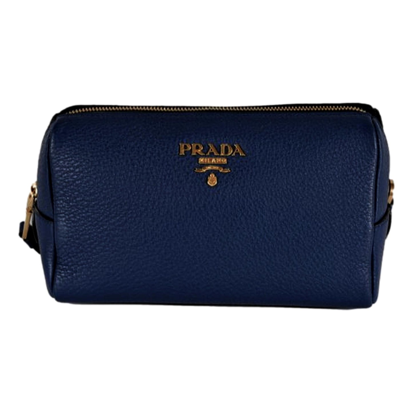 Luxury PradaContenitore Baltico Navy Blue Vitello Daino Vanity Case