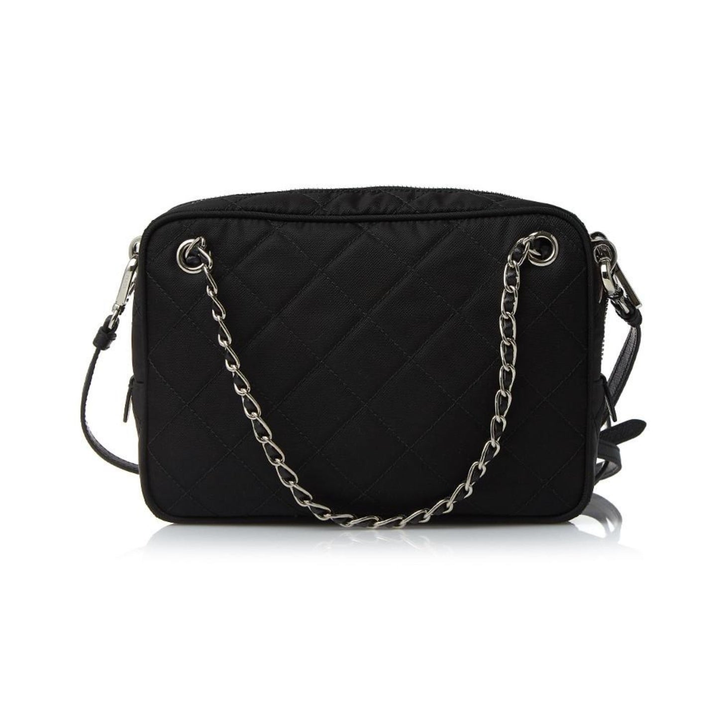 Luxury PradaRe-Edtion Nylon Quilted Black Triangle Logo Crossbody Bag