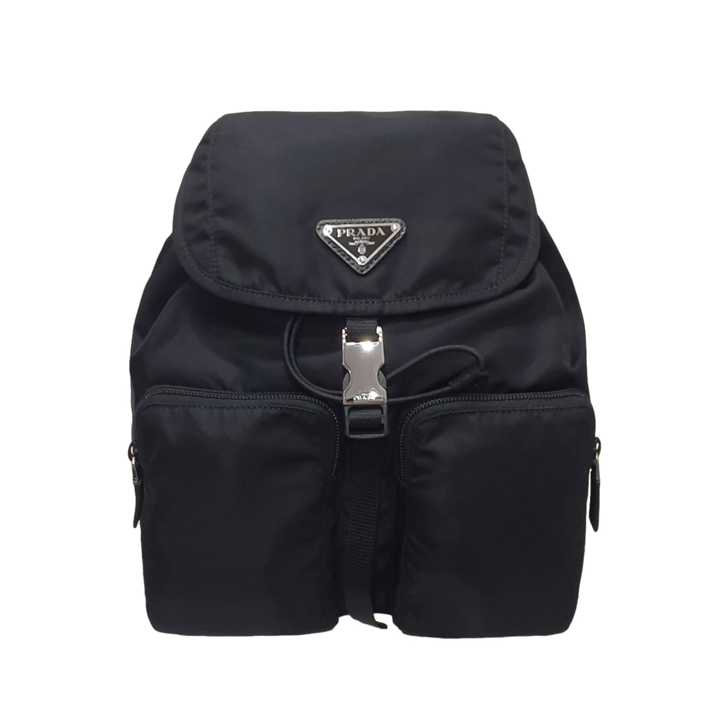 Luxury PradaRe-Nylon Black Drawstring Small Rucksack Backpack