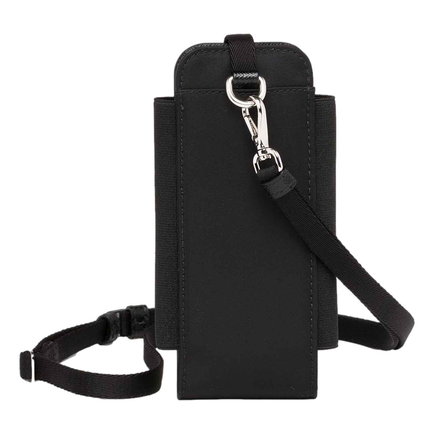 Luxury PradaRe-Nylon Black Lanyard Smartphone Holder Case Pouch Bag