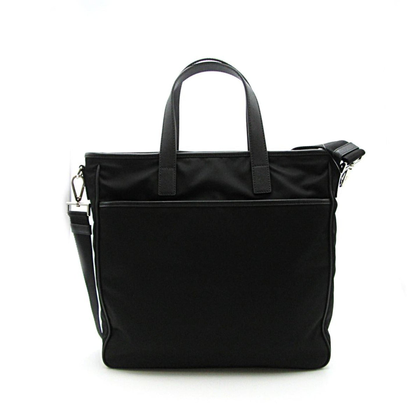 Luxury PradaRe-Nylon Black Nylon and Saffiano Large Crossbody Tote Bag