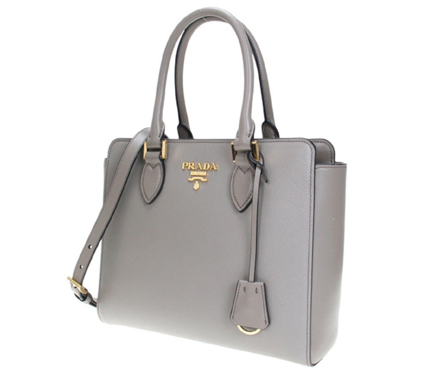 Luxury PradaSaffiano Leather Argilla Satchel Handbag