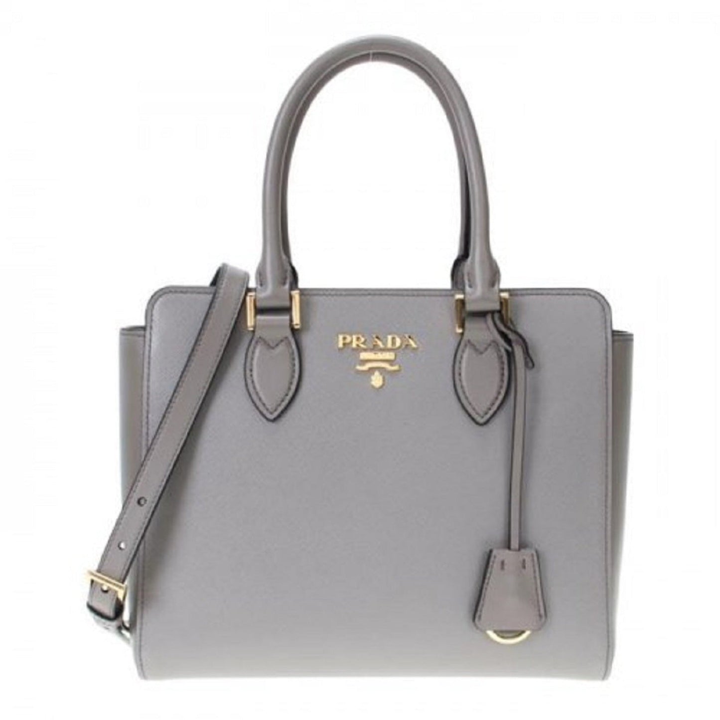 Luxury PradaSaffiano Leather Argilla Satchel Handbag