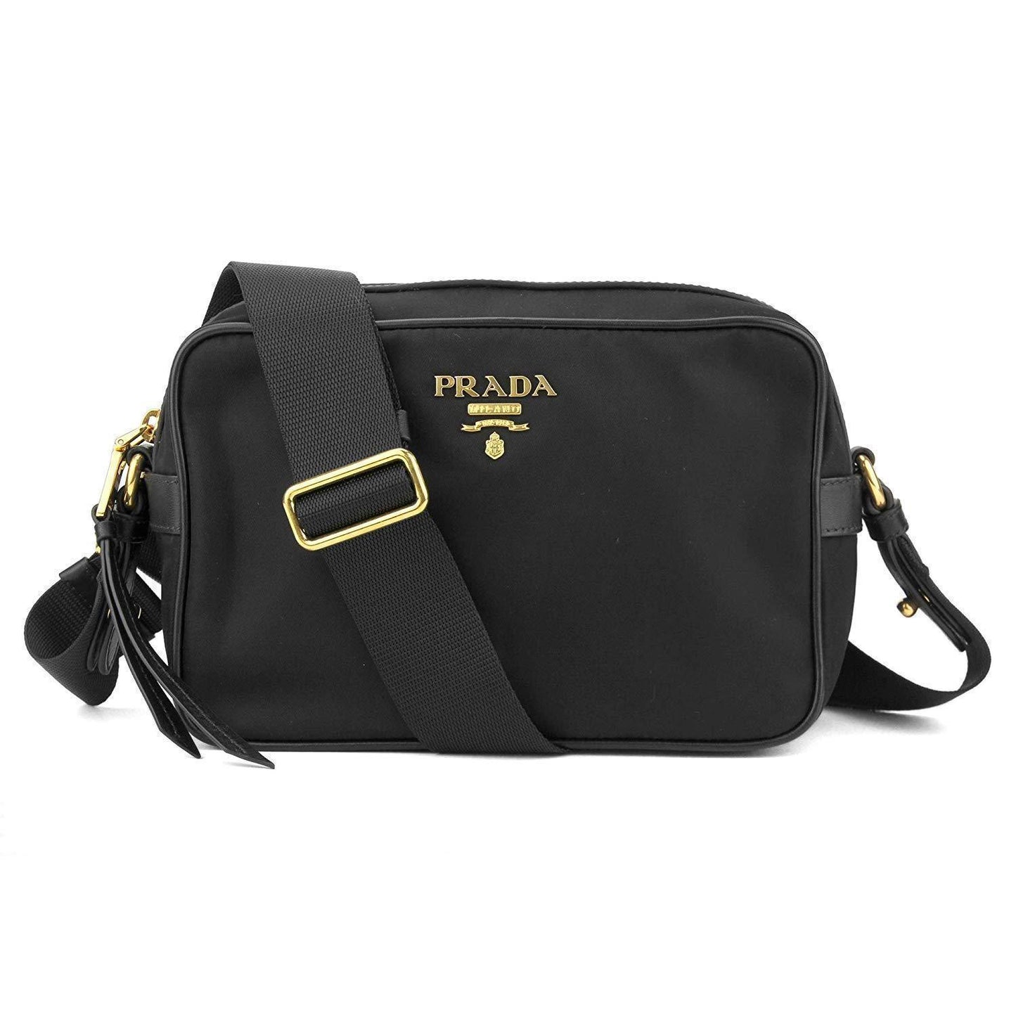 Luxury PradaTessuto Nylon Black Camera Bag Crossbody