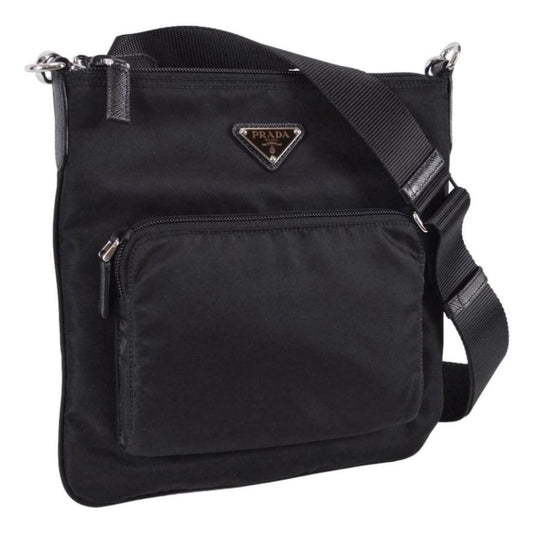 Luxury PradaTessuto Nylon Sport Black Messenger Crossbody Bag