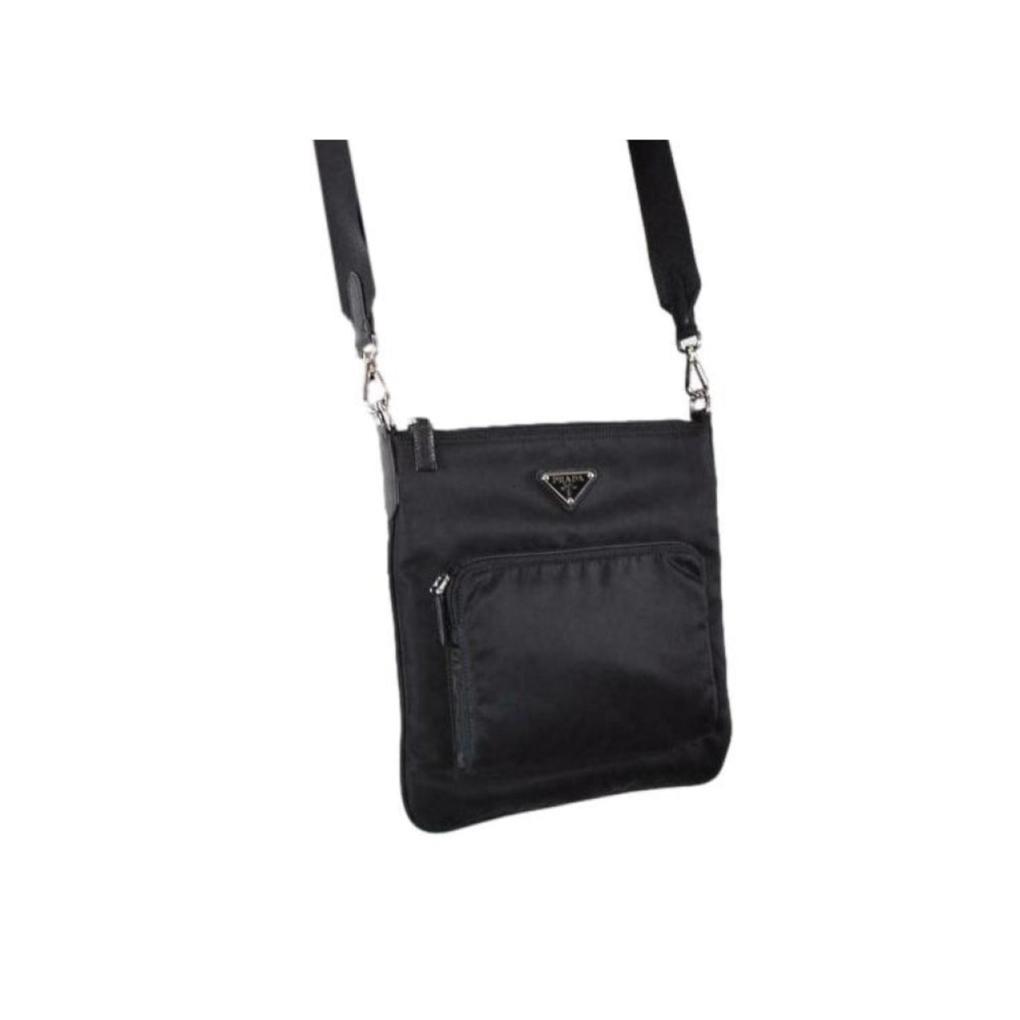 Luxury PradaTessuto Nylon Sport Black Messenger Crossbody Bag