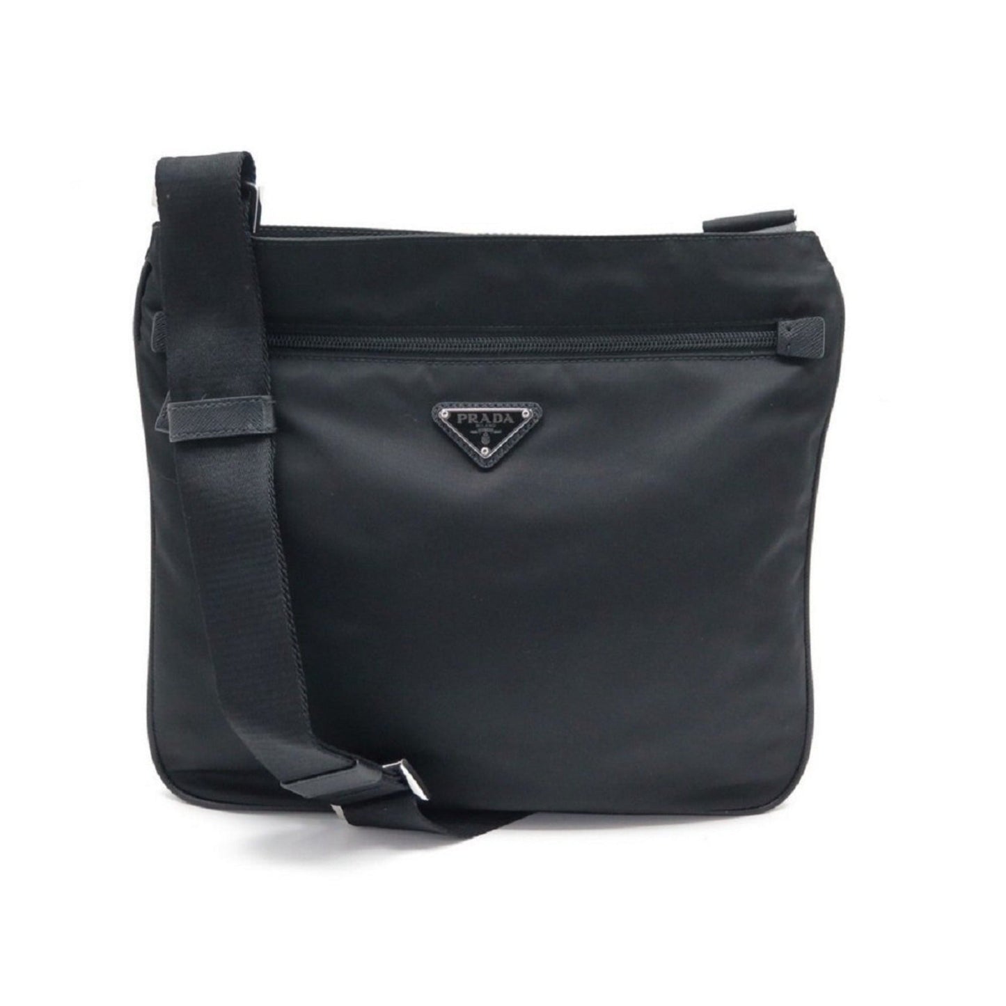 Luxury PradaTessuto Saffiano Black Messenger Bag Cross Body
