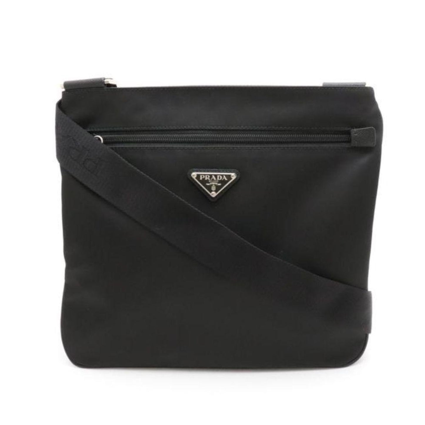 Luxury PradaTessuto Saffiano Black Messenger Bag Cross Body