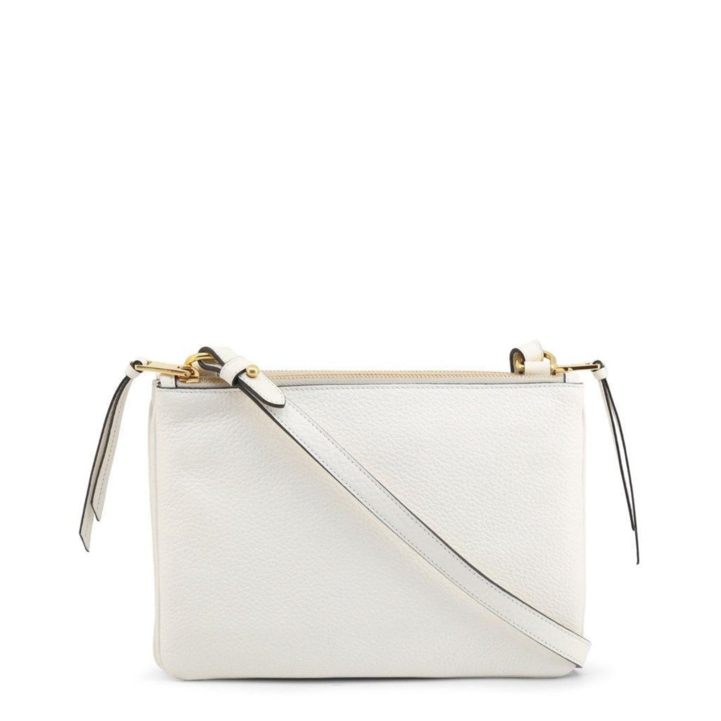 Luxury PradaWhite Leather Vitello Phenix Crossbody Bag