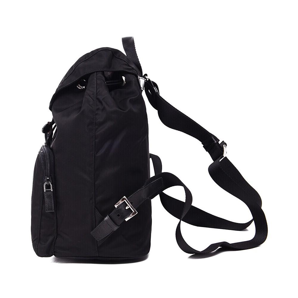 Luxury PradaRe-Nylon Black Drawstring Medium Rucksack Backpack