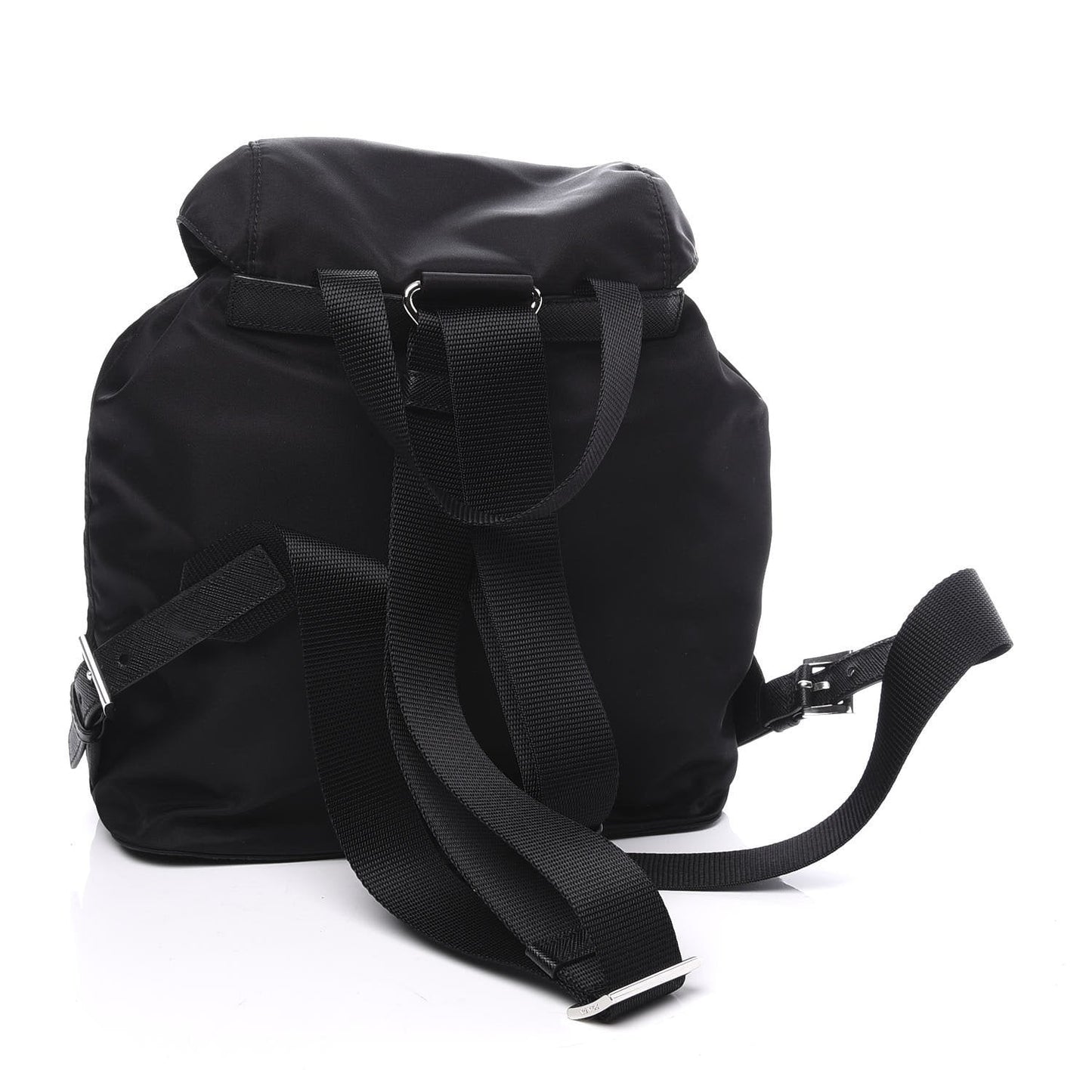 Luxury PradaRe-Nylon Black Drawstring Medium Rucksack Backpack