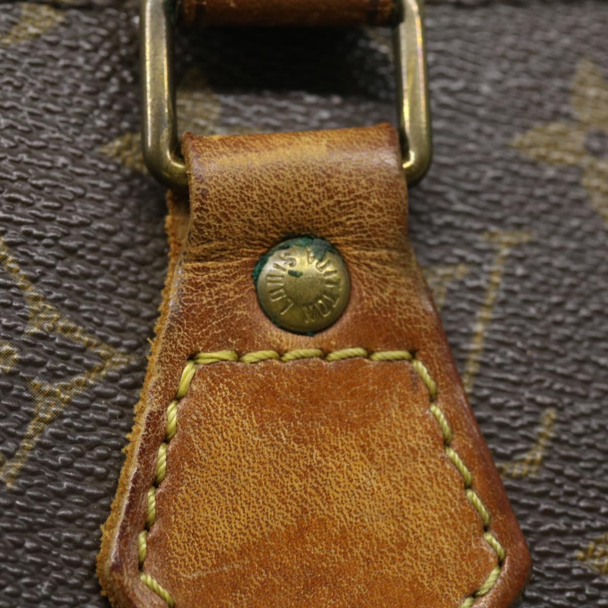 LOUIS VUITTON Monogram Sac Plat Hand Bag M51140 LV pt2100