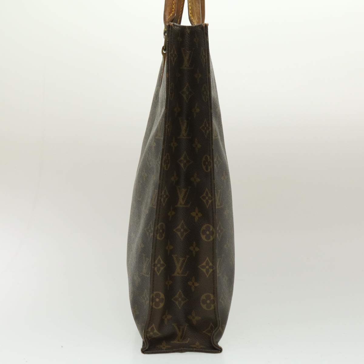 LOUIS VUITTON Monogram Sac Plat Hand Bag M51140 LV pt2100