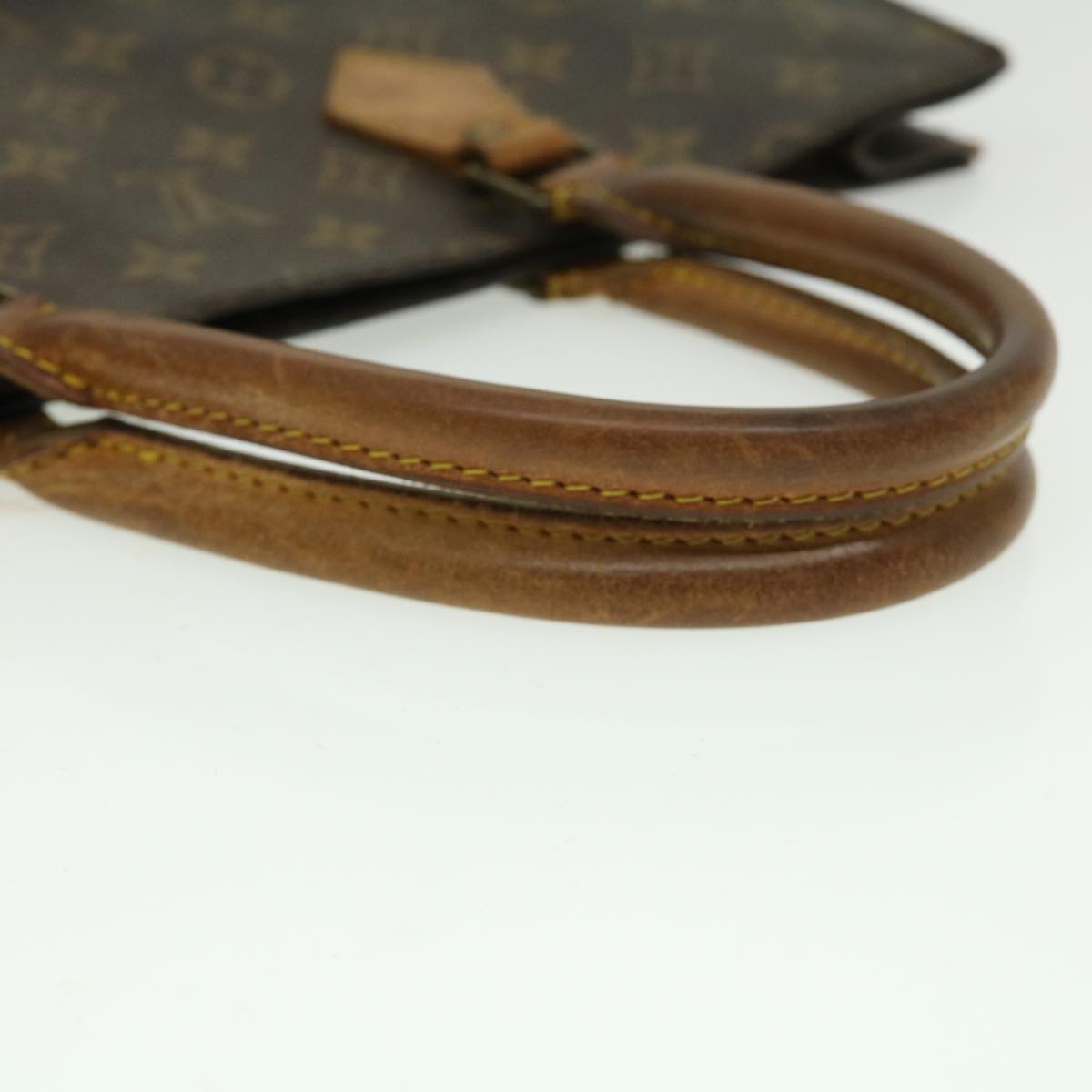 LOUIS VUITTON Monogram Sac Plat Hand Bag M51140 LV pt2100