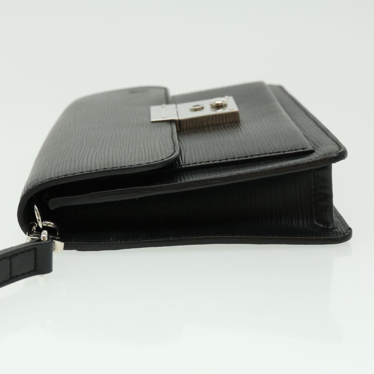 LOUIS VUITTON Epi Neo Bellaia Clutch Bag Black LV pt2659