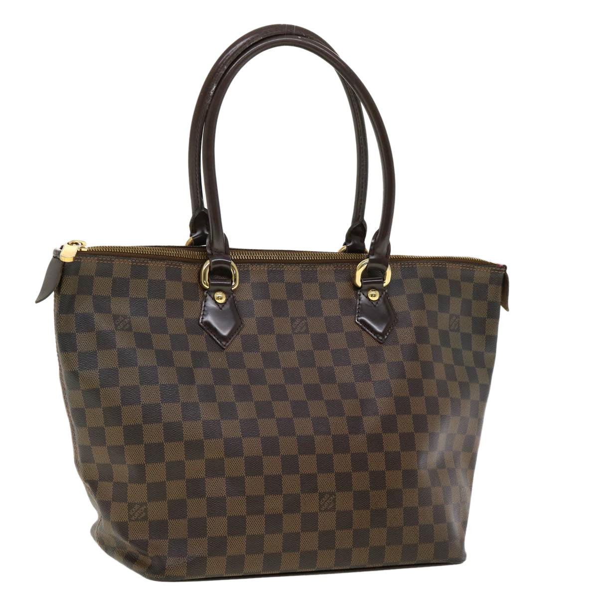 LOUIS VUITTON Damier Ebene Saleya MM Tote Bag N51182 LV pt4190