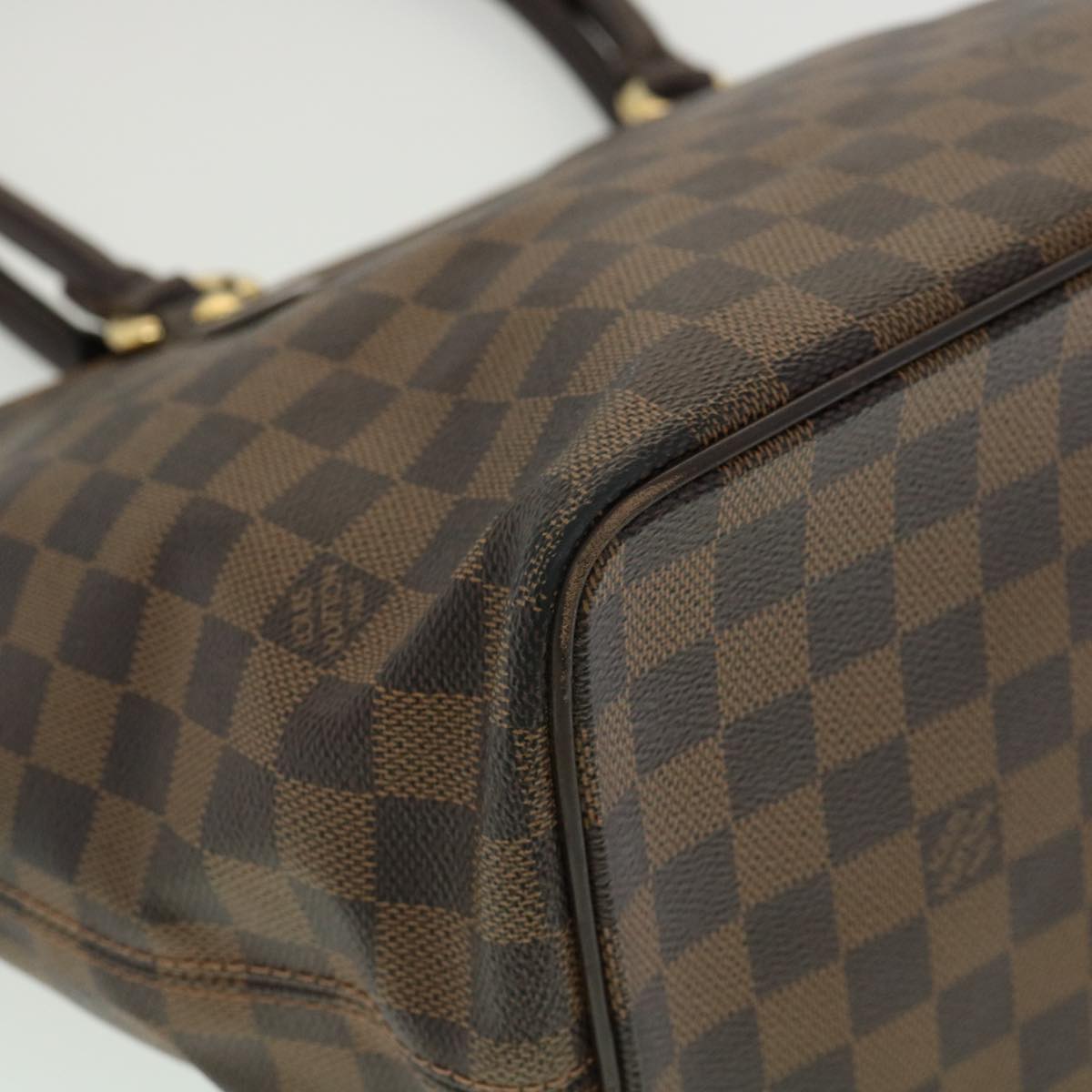 LOUIS VUITTON Damier Ebene Saleya MM Tote Bag N51182 LV pt4190