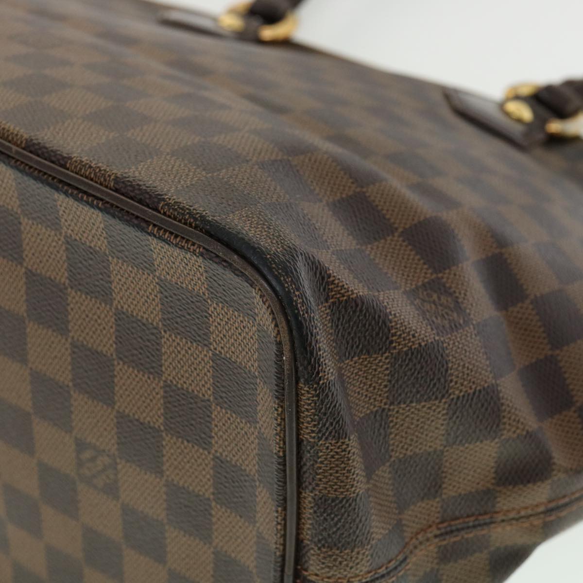 LOUIS VUITTON Damier Ebene Saleya MM Tote Bag N51182 LV pt4190