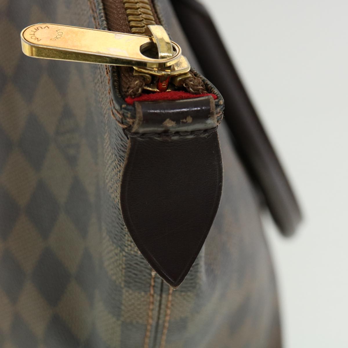 LOUIS VUITTON Damier Ebene Saleya MM Tote Bag N51182 LV pt4190