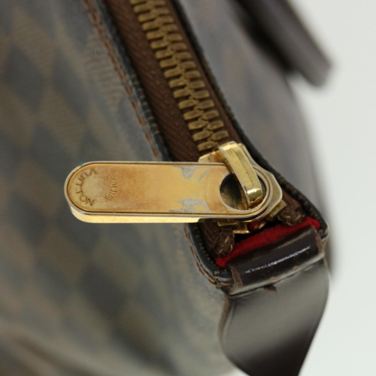 LOUIS VUITTON Damier Ebene Saleya MM Tote Bag N51182 LV pt4190