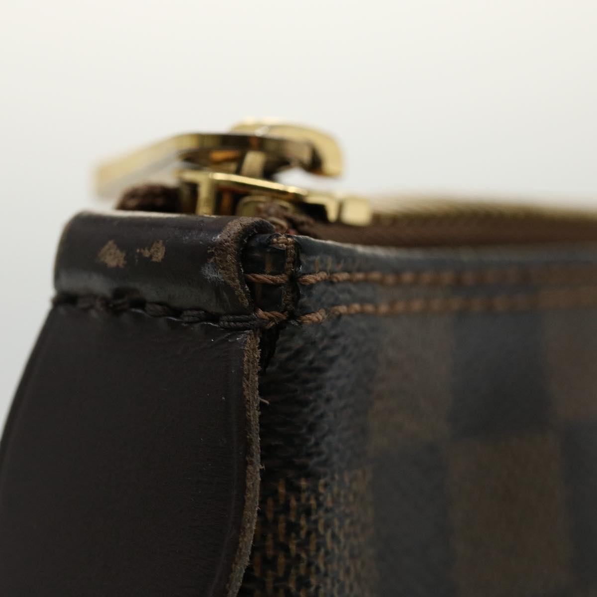 LOUIS VUITTON Damier Ebene Saleya MM Tote Bag N51182 LV pt4190