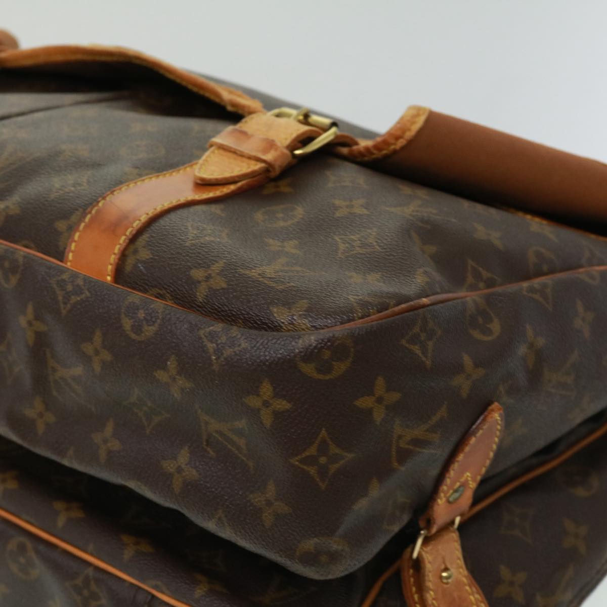 LOUIS VUITTON Monogram Sac chasse Boston Bag M41140 LV pt5134