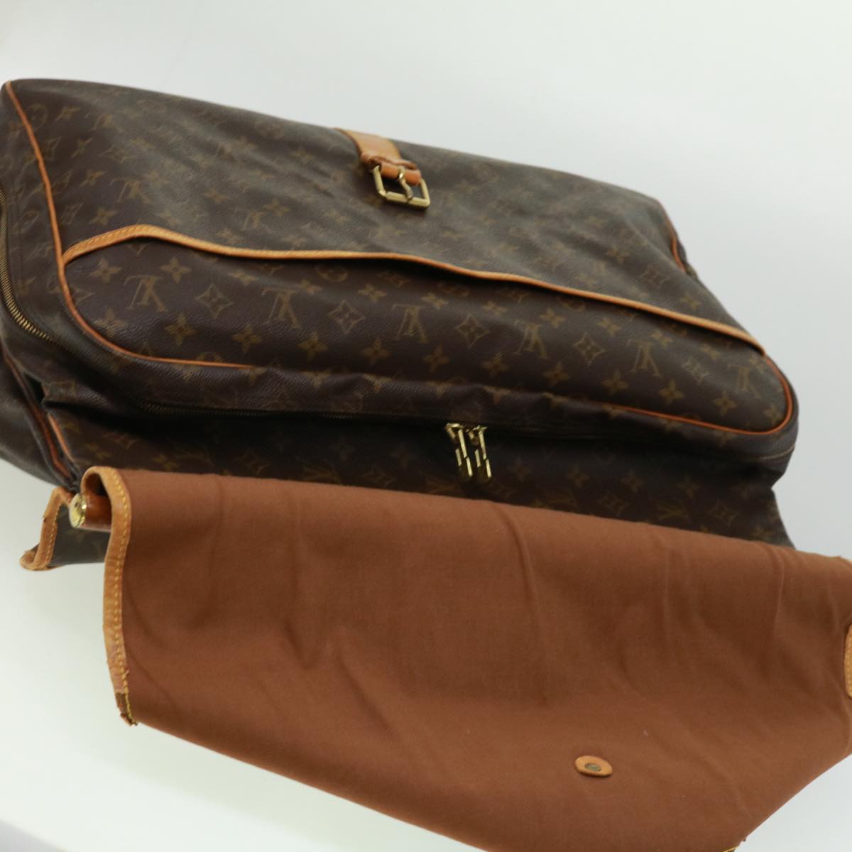 LOUIS VUITTON Monogram Sac chasse Boston Bag M41140 LV pt5134