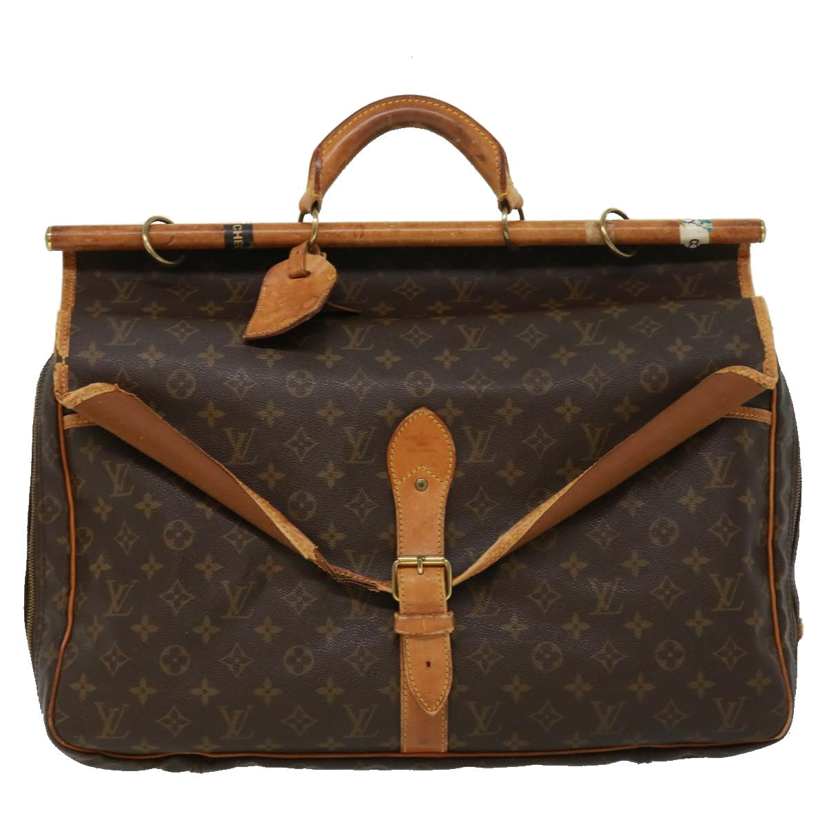 LOUIS VUITTON Monogram Sac chasse Boston Bag M41140 LV pt5134