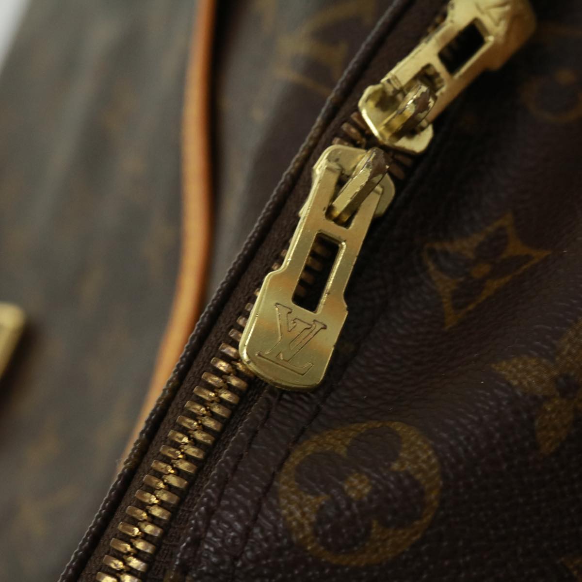 LOUIS VUITTON Monogram Sac chasse Boston Bag M41140 LV pt5134