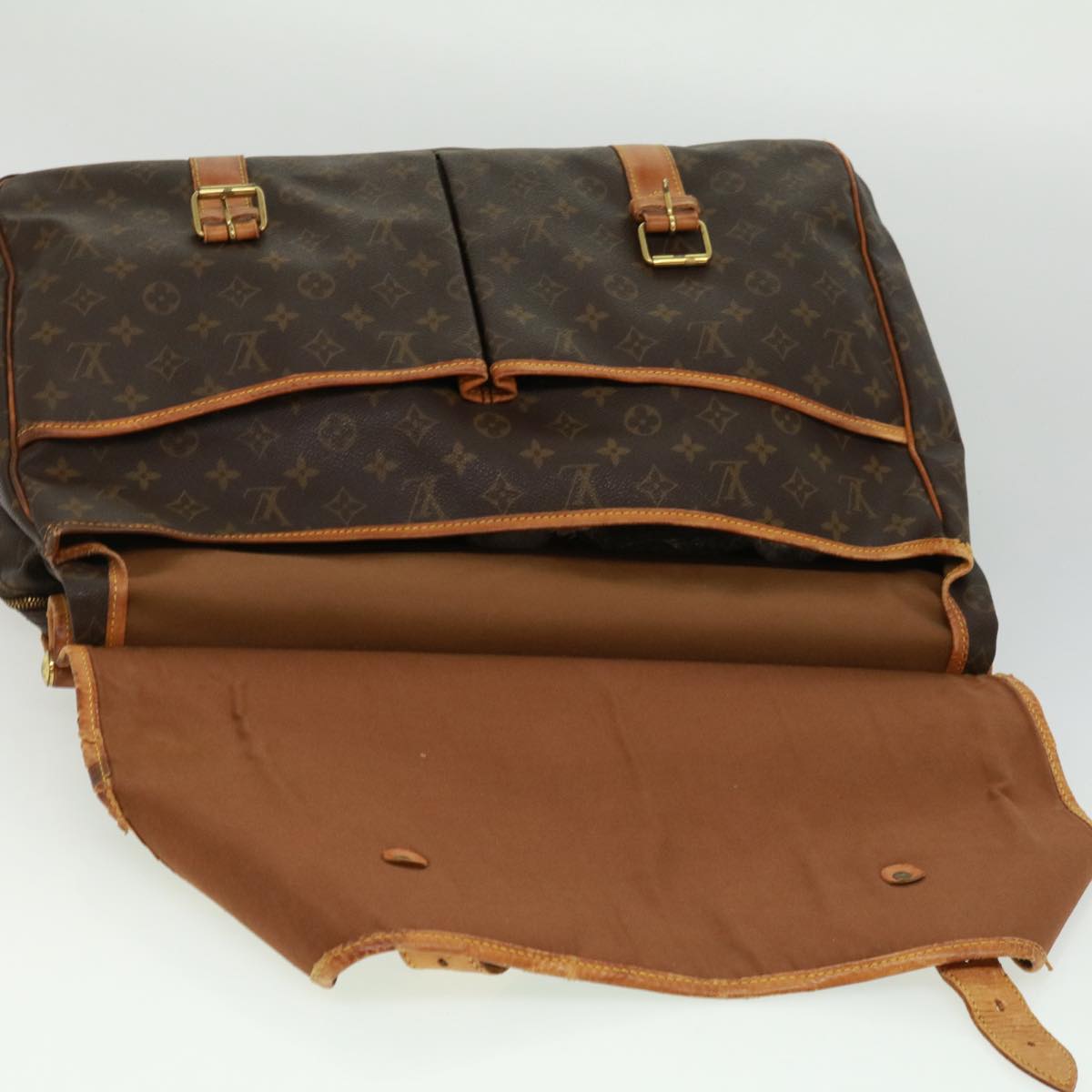 LOUIS VUITTON Monogram Sac chasse Boston Bag M41140 LV pt5134