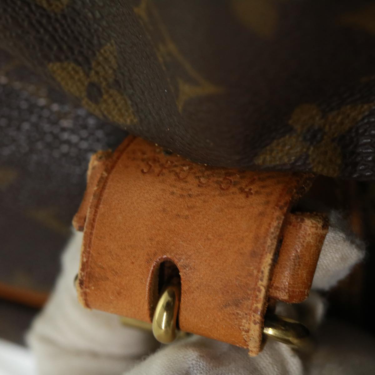 LOUIS VUITTON Monogram Sac chasse Boston Bag M41140 LV pt5134
