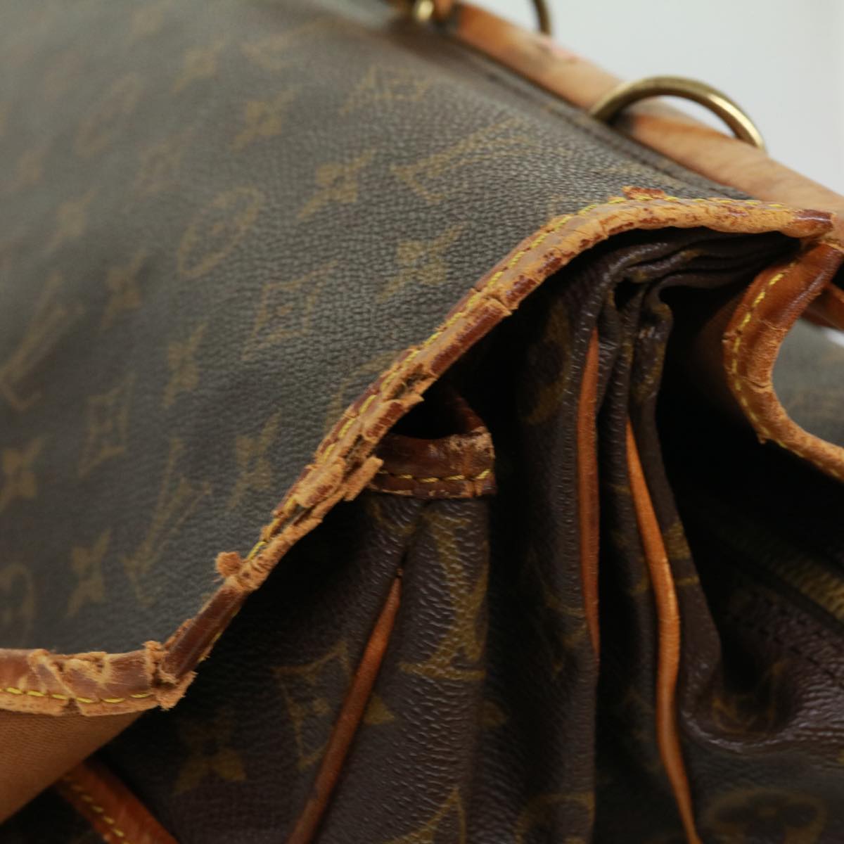 LOUIS VUITTON Monogram Sac chasse Boston Bag M41140 LV pt5134