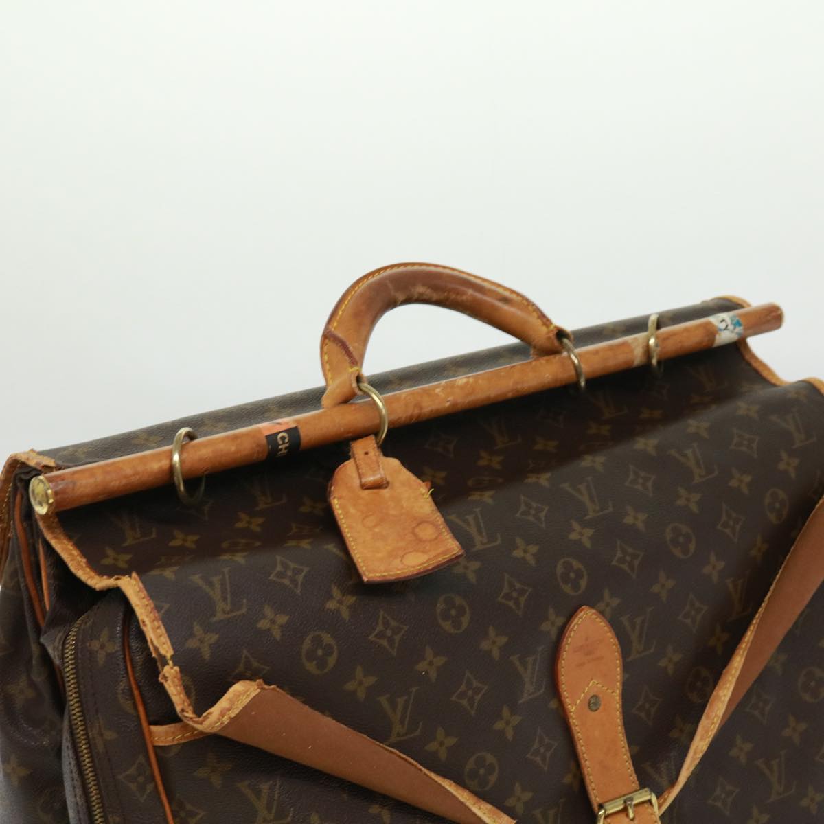 LOUIS VUITTON Monogram Sac chasse Boston Bag M41140 LV pt5134