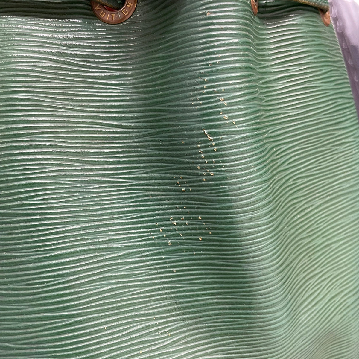 LOUIS VUITTON Epi Petit Noe Shoulder Bag Green M44104 LV pt658