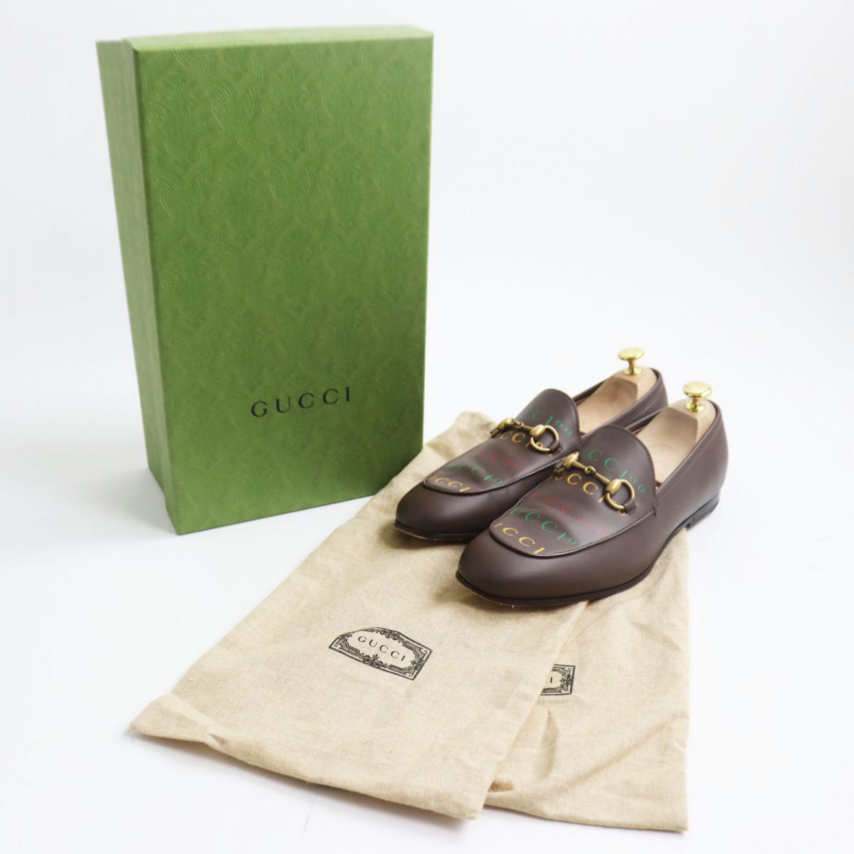 Luxury Gucci Trending 2025 Horsebit Loafers Leather Shoes Brown