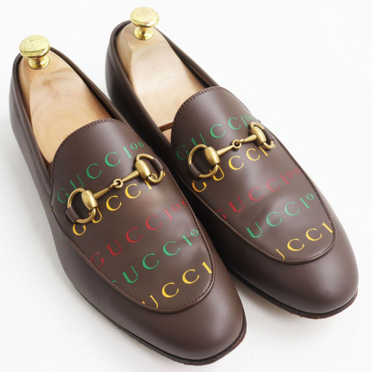 Luxury Gucci Trending 2025 Horsebit Loafers Leather Shoes Brown