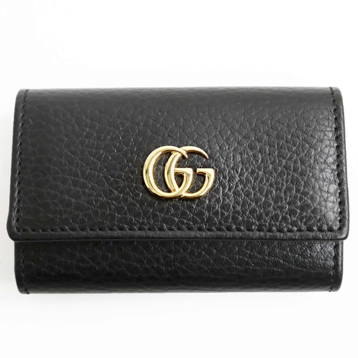 Luxury Gucci Trending 2025 GG Marmont Leather Key Holder