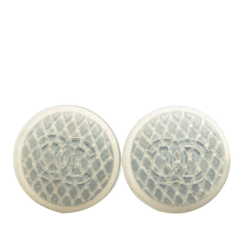 Chanel Coco Mark Rubber Earrings