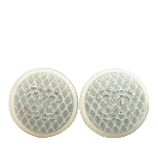 Chanel Coco Mark Rubber Earrings