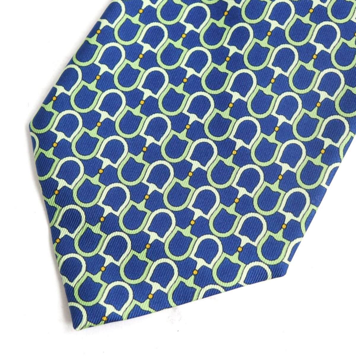 Luxury Gucci Trending 2025 Horsebit 100% Silk Tie Blue